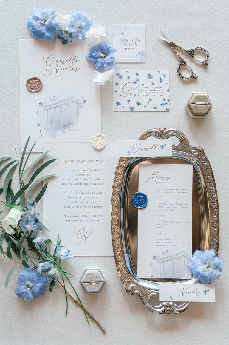 Inspiration mariage Var "Something Blue"